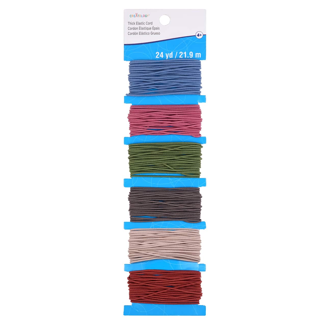 12 Packs: 6 ct. (72 total) Colorful Elastic Cord Pack by Creatology™